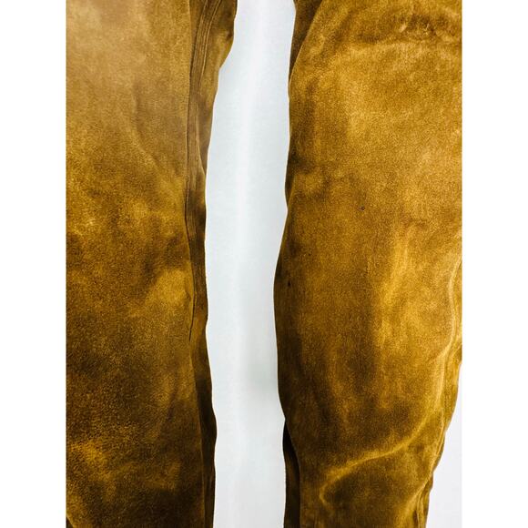 Jimmy Choo Marie 100 Brown Suede Over-the-Knee Sock Boot EU 36 High Heel Lace-Up - Picture 13 of 14